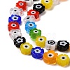 Handmade Millefiori Glass Bead Strands LAMP-J035-6mm-39-3