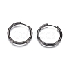 304 Stainless Steel Huggie Hoop Earrings EJEW-F111B-25mm-B-1