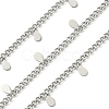 304 Stainless Steel Curb Chains CHS-K017-08D-P-1