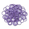100Pcs Baking Paint Zinc Alloy Open Jump Rings FIND-WH0032-85B-11-1
