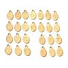 26Pcs 304 Stainless Steel Pendants STAS-H258-04G-1