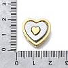 Brass Micro Pave Cubic Zirconia Pendants Set KK-V010-08GP-03-3