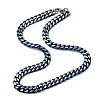 12MM 304 Stainless Steel Cuban Link Chain Necklaces NJEW-C099-04B-01-4