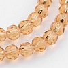 Transparent Glass Bead Strands GLAA-G013-6mm-92-3