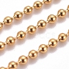 PVD Vacuum Plating 304 Stainless Steel Ball Chains CHS-F009-01A-G-2