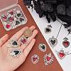 16Pcs 8 Styles Gothic Themed Alloy Pendants ENAM-UN0001-09-2