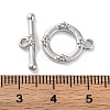 Brass Toggle Clasps KK-S403-22P-4