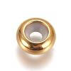 PVD Vacuum Plating 304 Stainless Steel Beads X-STAS-L222-41B-G-1