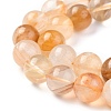 Natural Yellow Hematoid Quartz/Golden Healer Quartz Beads Strands G-M369-04A-2