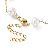 ABS Plastic Imitation Pearl Beaded Chain Bracelet BJEW-JB09421-4