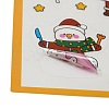 Christmas Theme PET Plastic Stickers AJEW-Q151-01E-2