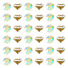 1 Bag Pointed Back Glass Rhinestone Cabochons RGLA-TADJ0001-01A-07-1