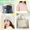 50Pcs 5 Colors Polyester Applqiues PATC-CY0001-59-5