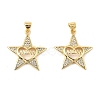 Mother's Day Brass Micro Pave Cubic Zirconia Pendants KK-M324-02G-G-1