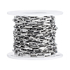 304 Stainless Steel Paperclip Chains CHS-WH0020-005P-6