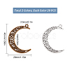40Pcs 2 Styles Tibetan Style Alloy Pendants TIBE-SC0001-70-2