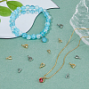 90Pcs 6 Style Rack Plating Brass Ice Pick Pinch Bails KK-DC0004-41-5