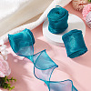 3 Rolls Polyester Organza Ribbons SRIB-TA0001-25-5