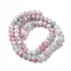 Ombre Effect Dyed Glass Beads Strands X-GLAA-C023-02C-3