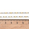 Two Tone 2MM 304 Stainless Steel Oval Link Chain Necklaces NJEW-D328-02GP-5