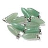 Natural Green Aventurine Pointed Pendants G-B127-18P-05-1