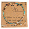 Elegant Natural Gemstone & Glass Seed Round Beads Braided Beaded Bracelets for Women HW1161-14-1