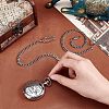 Unicraftale 2Pcs Titanium Steel Clip Pocket Watch Chain DIY-UN0003-64-4