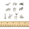 50Pcs Tibetan Style Alloy Animals Pendants FIND-FS0004-34-5