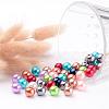 Colorful Round Acrylic Pearl Beads X-PACR-10D-M-3