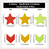 30Pcs 6 Styles Star & Arrow Waterproof PET Warning Stickers STIC-GF0001-20-2