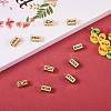 Brass Jesus Tube Beads for Easter KK-L006-041G-4