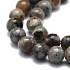 Natural Fluorescent Syenite Rock(Glow under UV Light) Beads Strands G-G789-02A-4