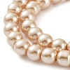 Baking Paint Pearlized Glass Pearl Round Bead Strands HY-Q330-8mm-42-3