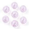 Transparent Blow High Borosilicate Glass Globe Beads GLAA-T003-09A-3