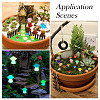 30Pcs 2 Styles Luminous Resin Mushroom Ornament RESI-TA0004-04B-9