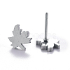 Non-Tarnish Autumn Theme Unisex 304 Stainless Steel Stud Earrings X-EJEW-E254-10P-2
