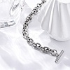 Tarnish Resistant 304 Stainless Steel Cable Chain Bracelets LS-BJEW-G618-04P-2