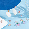 50Pcs Brass Huggie Hoop Earring Findings KK-PH0005-25-4