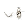 Tarnish Resistant 304 Stainless Steel Bead Tips X-STAS-G127-06P-6