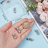 6Pcs Brass Micro Pave Cubic Zirconia Beads ZIRC-BBC0002-44P-3