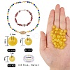DIY Round Cat Eye Beads Bracelet Making Kit DIY-SZ0006-56C-2