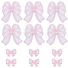 12Pcs 2 Styles Bowknot Polyester Iron on/Sew on Patches DIY-CY0001-15-1