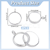 2Pcs 304 Stainless Stee Locket Pendants STAS-HY0002-24P-2