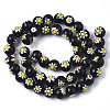 Handmade Millefiori Lampwork Beads Strands X-LAMP-R143-01A-2