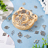 72Pcs 12 Styles Tibetan Style Alloy Connector Charms TIBE-TA0001-29-5