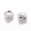 Tibetan Style Alloy Heart Charms TIBEP-LFH260Y-FF-1