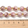Electroplated Natural Druzy Geode Crystal Beads Strands G-F833-P01-10mm-6