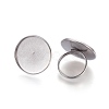 Tarnish Resistant Adjustable 304 Stainless Steel Finger Rings Components STAS-I097-092P-2