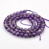 Natural Amethyst Round Beads Strands G-N0120-11A-6mm-2