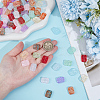 100Pcs 10 Colors Transparent Spray Painted Glass Beads GLAA-PA0001-60A-3